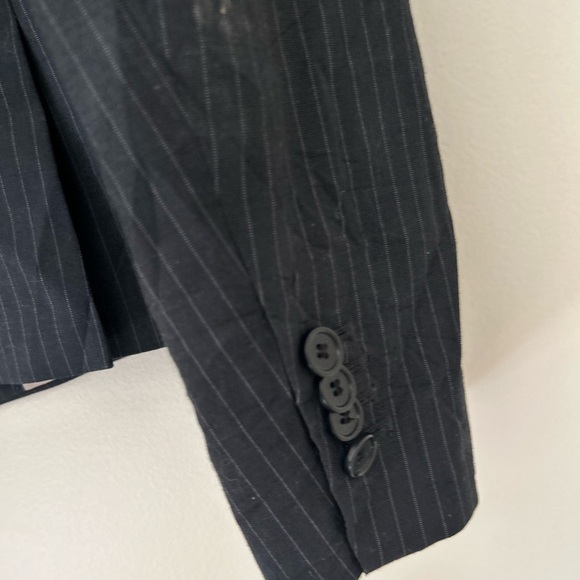 Banana Republic Black Tailored Blazer Suit Jacket - Picture 5 of 7
